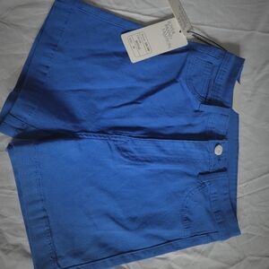 Vibrant Blue Denim Shorts